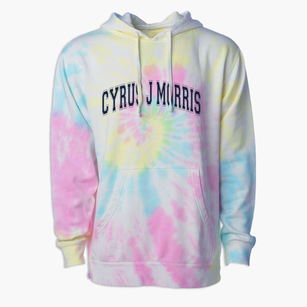 Cyrus J Morris Elementary School Varsity Arch Premium Tie-Dye Hoodie