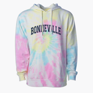 Bonneville High School Varsity Arch Premium Tie-Dye Hoodie