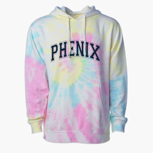 Phenix Elementary School Varsity Arch Premium Tie-Dye Hoodie