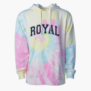 Royal High School Varsity Arch Premium Tie-Dye Hoodie