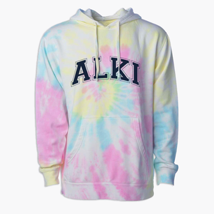 Alki Middle School Varsity Arch Premium Tie-Dye Hoodie