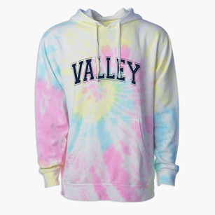 Valley Christian School Varsity Arch Premium Tie-Dye Hoodie
