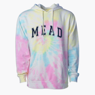 M E A D Alternative Varsity Arch Premium Tie-Dye Hoodie