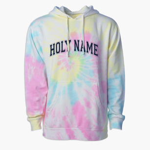 Holy Name Elementary School Varsity Arch Premium Tie-Dye Hoodie