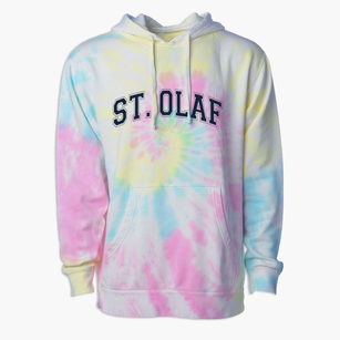 Saint Olaf School Varsity Arch Premium Tie-Dye Hoodie