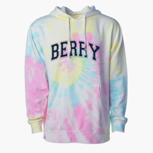 Berry Middle School Varsity Arch Premium Tie-Dye Hoodie