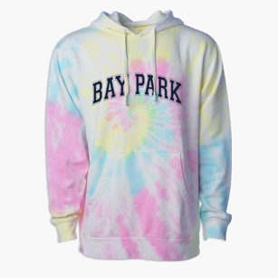 Bay Park Elementary School Varsity Arch Premium Tie-Dye Hoodie