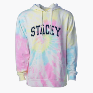 Stacey Middle School Varsity Arch Premium Tie-Dye Hoodie