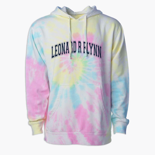 Leonard R Flynn Elementary School Varsity Arch Premium Tie-Dye Hoodie