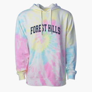 Forest Hills Elementary School Varsity Arch Premium Tie-Dye Hoodie