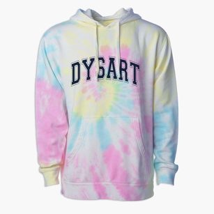 Dysart Elementary School Varsity Arch Premium Tie-Dye Hoodie