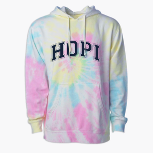 Hopi High School Varsity Arch Premium Tie-Dye Hoodie