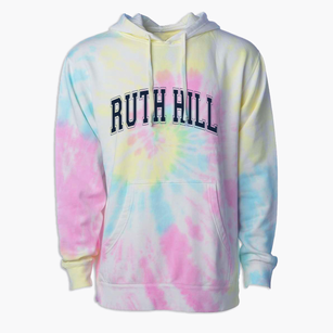 Ruth Hill Elementary School Varsity Arch Premium Tie-Dye Hoodie