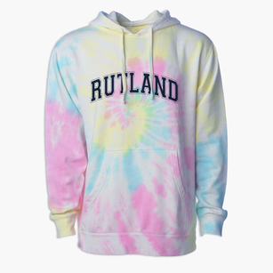 Rutland High School Varsity Arch Premium Tie-Dye Hoodie
