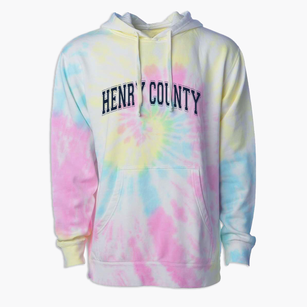 Henry County School System Varsity Arch Premium Tie-Dye Hoodie