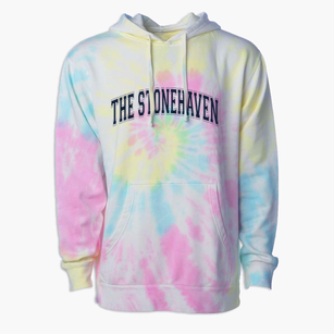 The Stonehaven School Varsity Arch Premium Tie-Dye Hoodie