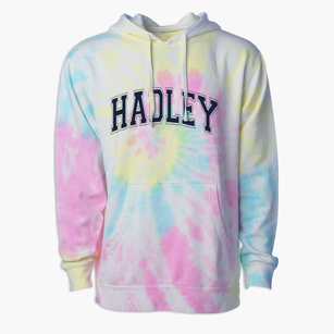 Hadley Junior High School Varsity Arch Premium Tie-Dye Hoodie