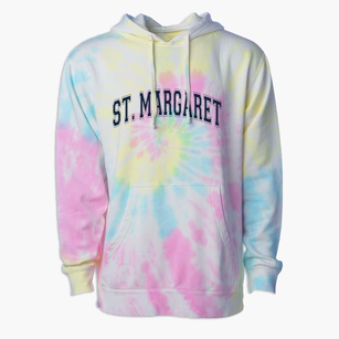 Saint Margaret Of Scotland School Varsity Arch Premium Tie-Dye Hoodie