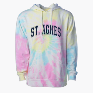 St. Agnes Varsity Arch Premium Tie-Dye Hoodie