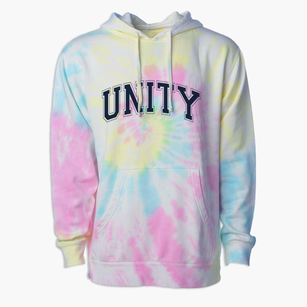 Unity Christian School Varsity Arch Premium Tie-Dye Hoodie