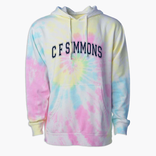 C F Simmons Middle School Varsity Arch Premium Tie-Dye Hoodie