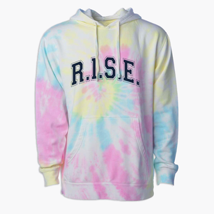 Rise Learning Center Varsity Arch Premium Tie-Dye Hoodie
