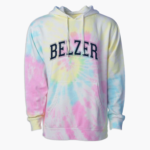 Belzer Middle School Varsity Arch Premium Tie-Dye Hoodie