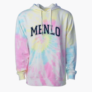 Menlo Elementary School Varsity Arch Premium Tie-Dye Hoodie
