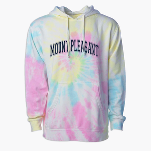 Mount Pleasant Community Middle School Varsity Arch Premium Tie-Dye Hoodie