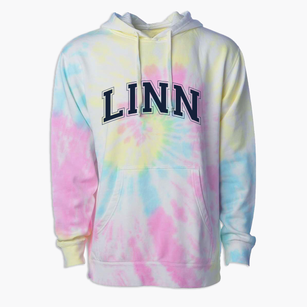 Linn Elementary School Varsity Arch Premium Tie-Dye Hoodie