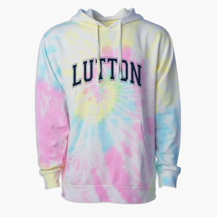Lutton Elementary School Varsity Arch Premium Tie-Dye Hoodie