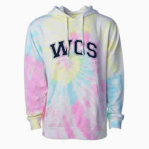 Wichita Collegiate School Varsity Arch Premium Tie-Dye Hoodie