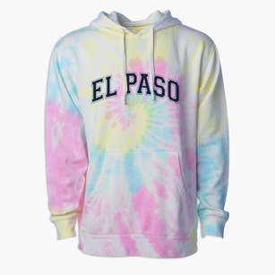 El Paso Elementary School Varsity Arch Premium Tie-Dye Hoodie