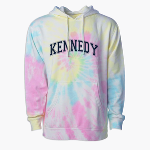 Kennedy Elementary School Varsity Arch Premium Tie-Dye Hoodie