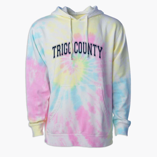 Trigg County High School Varsity Arch Premium Tie-Dye Hoodie