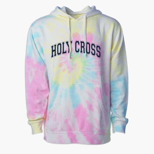 Holy Cross School Varsity Arch Premium Tie-Dye Hoodie