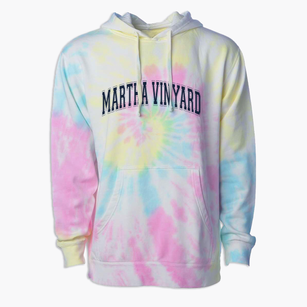 Martha Vinyard Elementary School Varsity Arch Premium Tie-Dye Hoodie