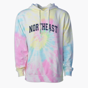 Northeast High School Varsity Arch Premium Tie-Dye Hoodie