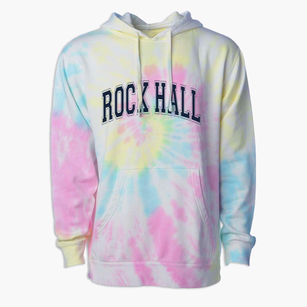 Rock Hall Elementary School Varsity Arch Premium Tie-Dye Hoodie