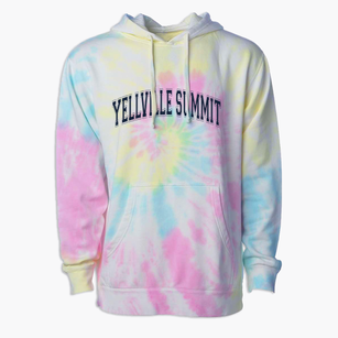 Yellville Summit Elementary School Varsity Arch Premium Tie-Dye Hoodie