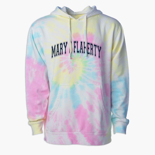 Mary E Flaherty School Varsity Arch Premium Tie-Dye Hoodie