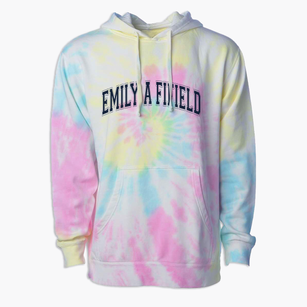 Emily A Fifield Elementary School Varsity Arch Premium Tie-Dye Hoodie