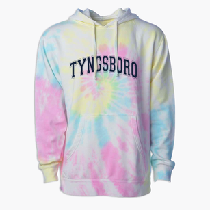 Tyngsboro Elementary School Varsity Arch Premium Tie-Dye Hoodie