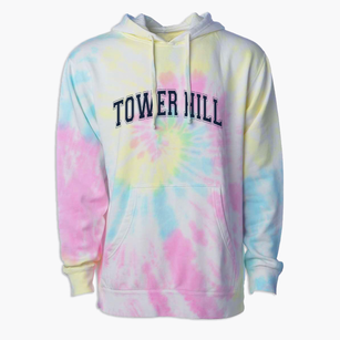 Tower Hill School Varsity Arch Premium Tie-Dye Hoodie