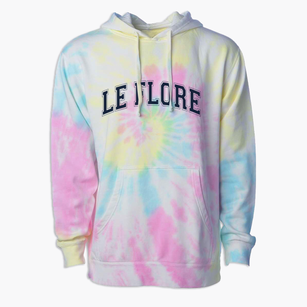 Le Flore County Vocational Center Varsity Arch Premium Tie-Dye Hoodie