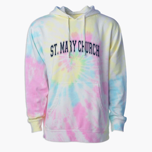 St. Mary Catholic Church Varsity Arch Premium Tie-Dye Hoodie