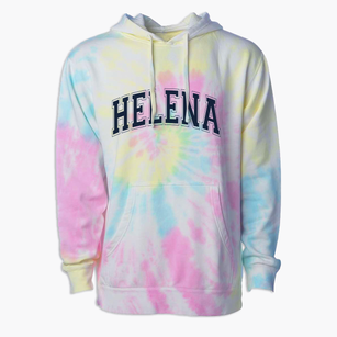 Helena Elementary School Varsity Arch Premium Tie-Dye Hoodie