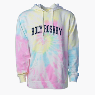 Holy Rosary School Varsity Arch Premium Tie-Dye Hoodie