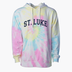 Saint Luke School Varsity Arch Premium Tie-Dye Hoodie