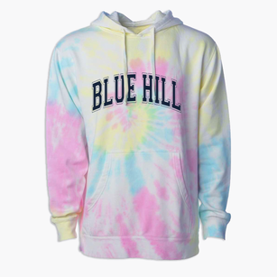 Blue Hill High School Varsity Arch Premium Tie-Dye Hoodie